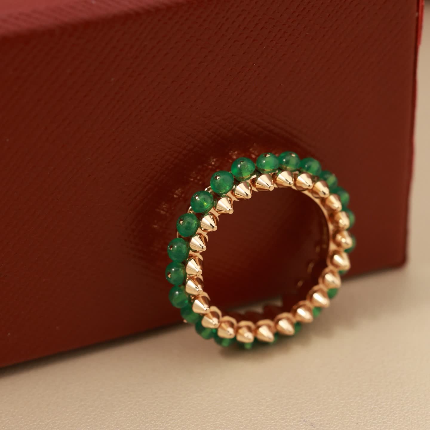 Cartier Gold and Emerald Spike Ring