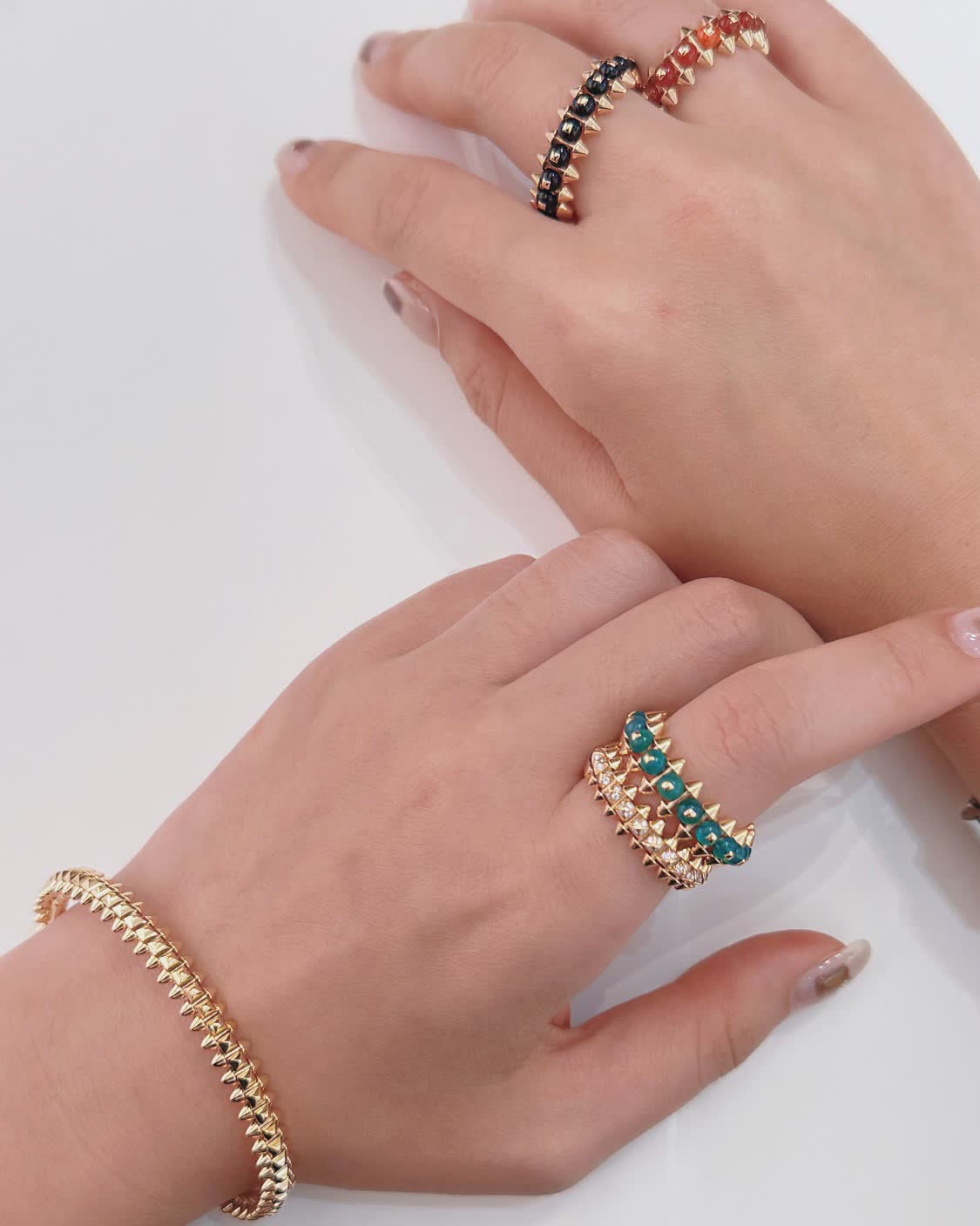 Cartier Gold and Emerald Spike Ring