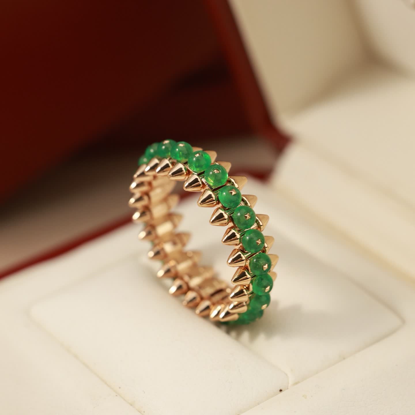 Cartier Gold and Emerald Spike Ring