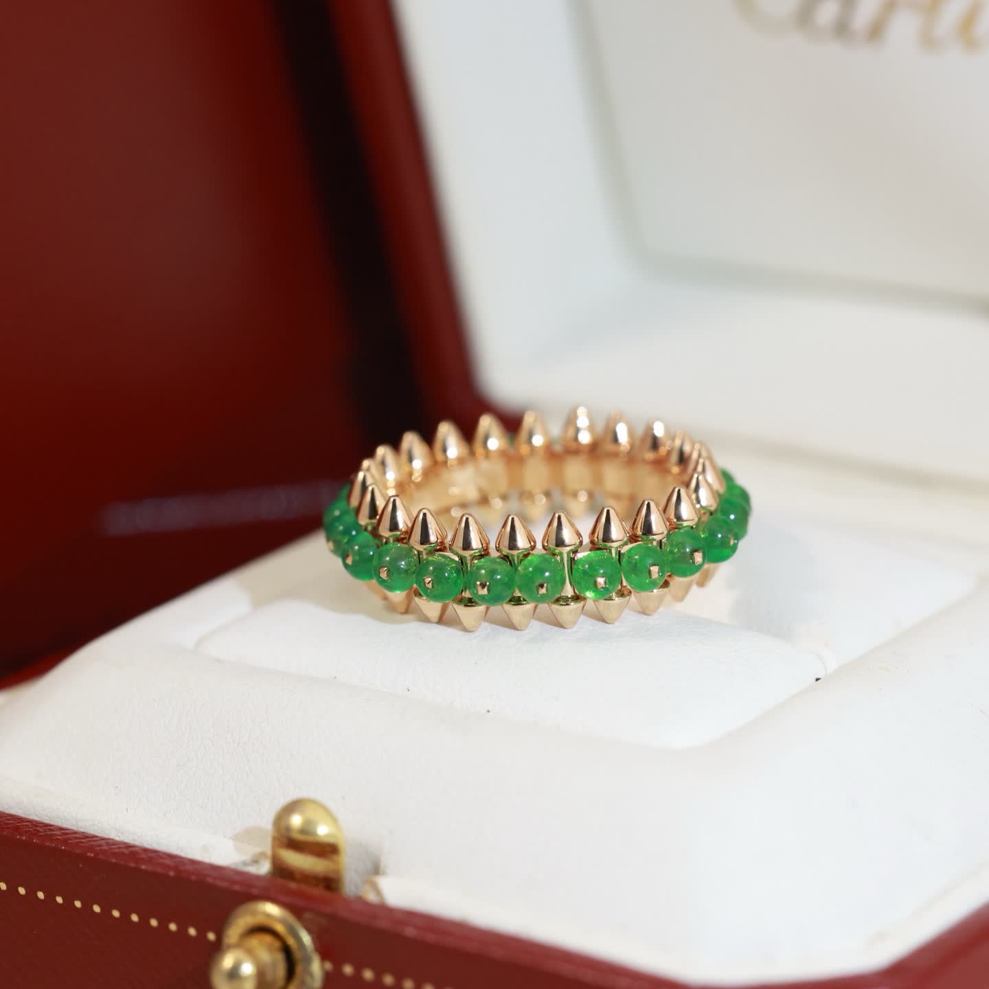 Cartier Gold and Emerald Spike Ring