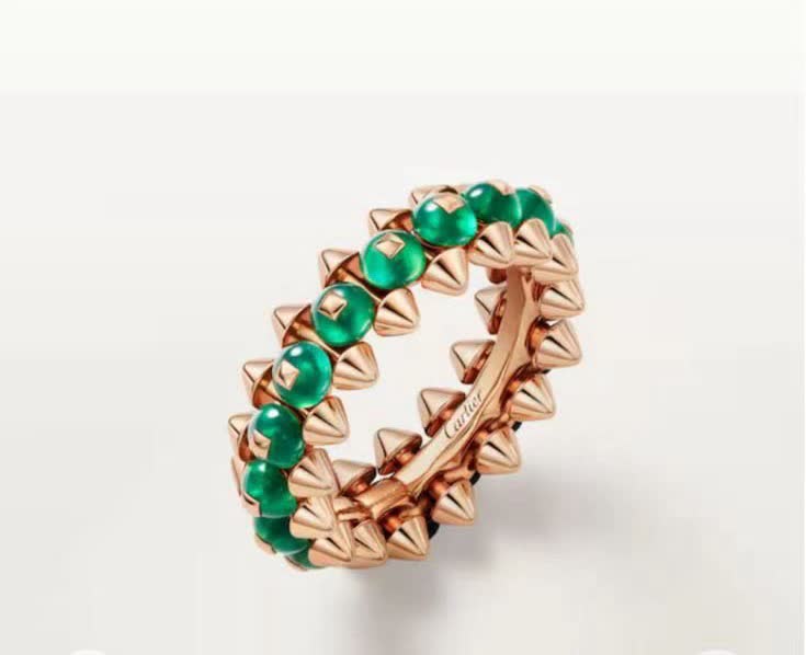 Cartier Gold and Emerald Spike Ring