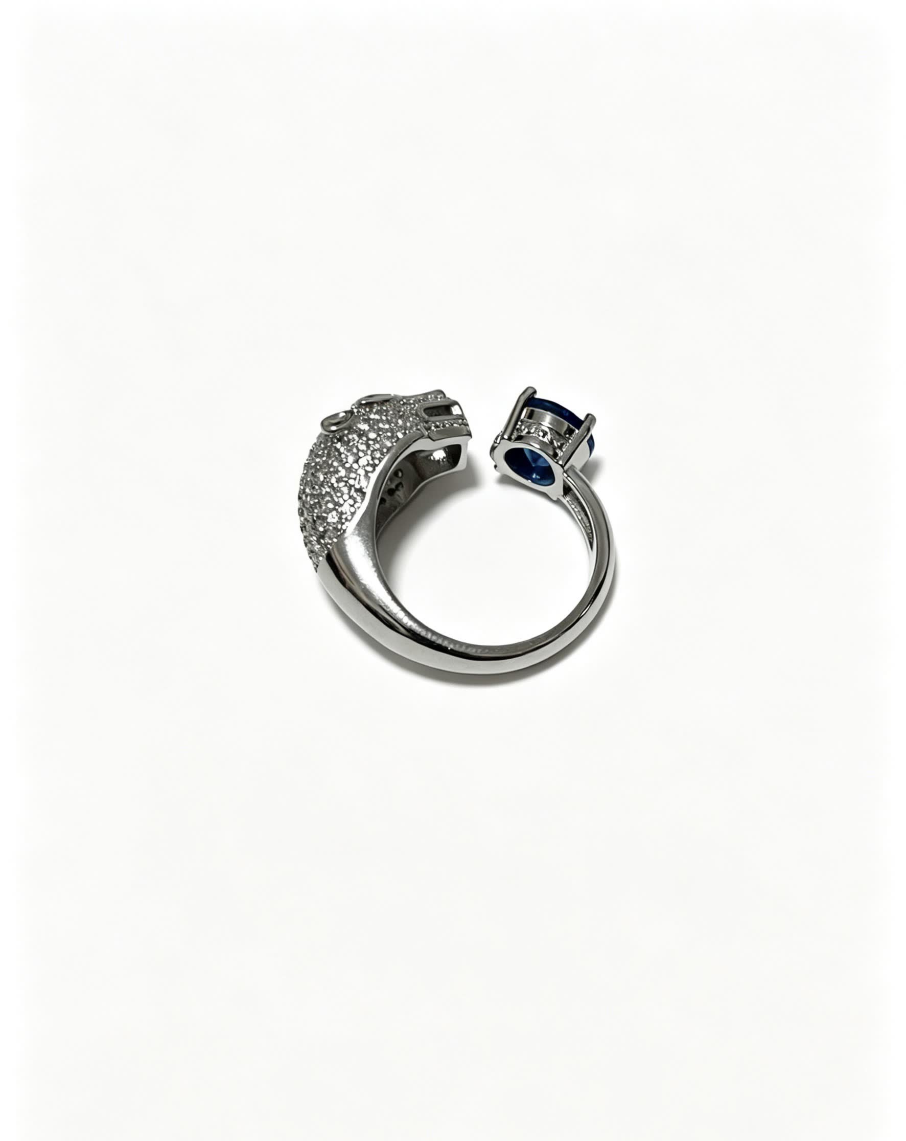 Cartier Luxury Animal Head Ring with Gemstones