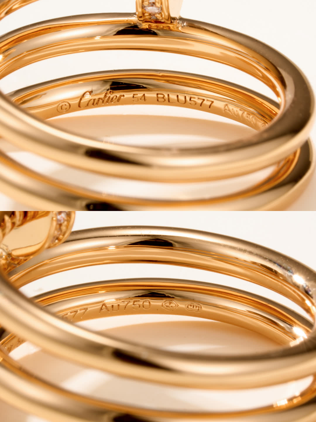 Elegant Gold and Silver Ring Set