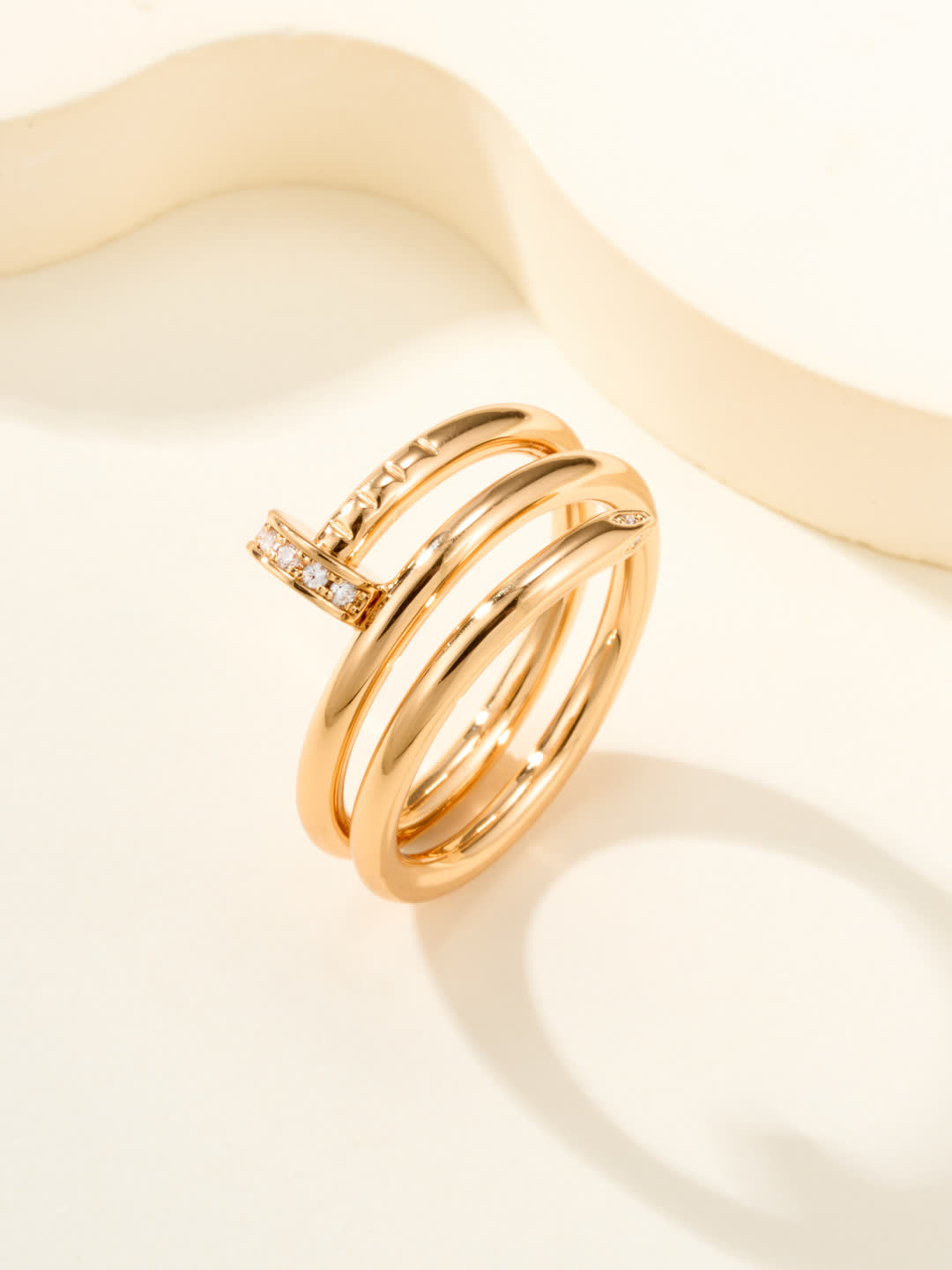 Elegant Gold and Silver Ring Set
