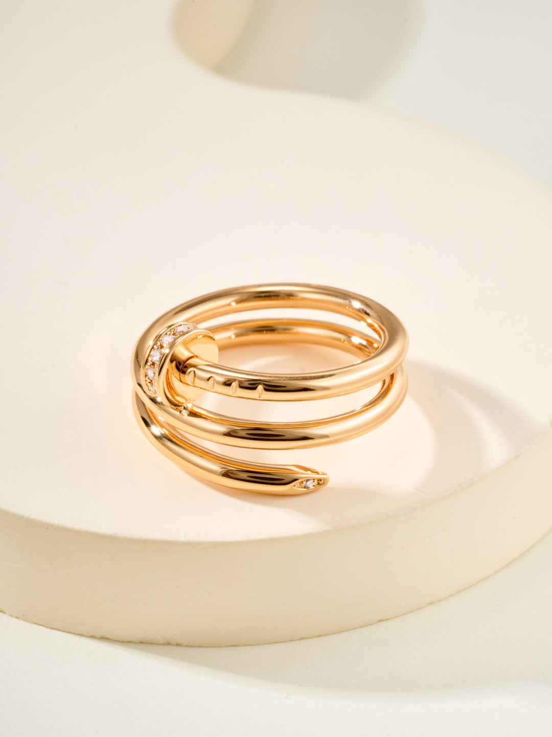 Elegant Gold and Silver Ring Set