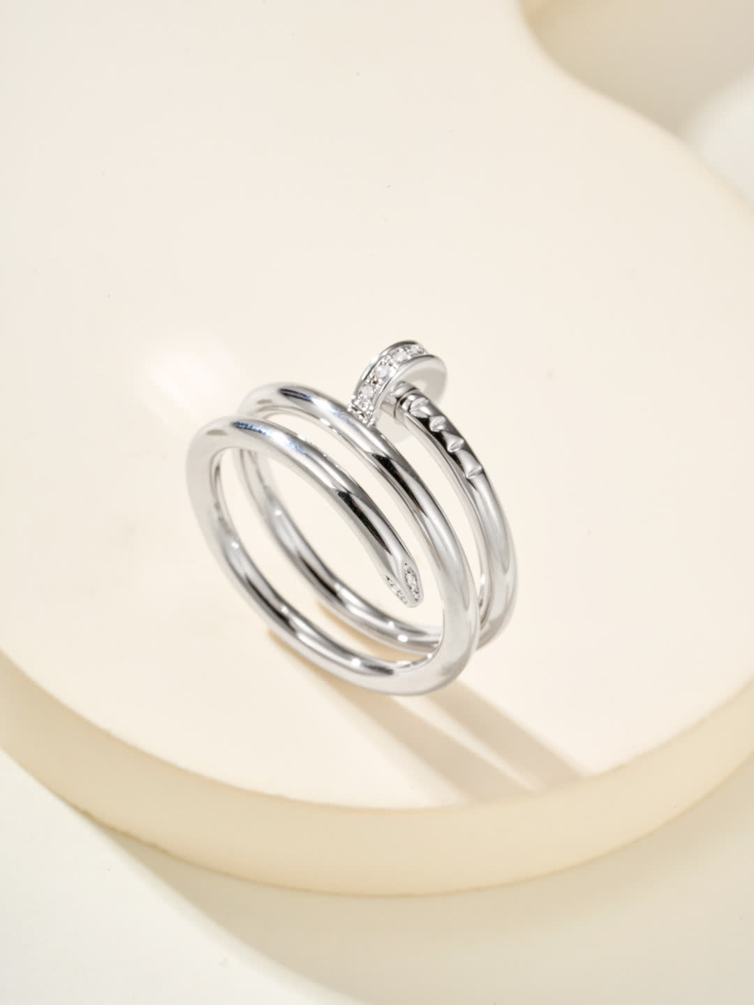 Elegant Gold and Silver Ring Set