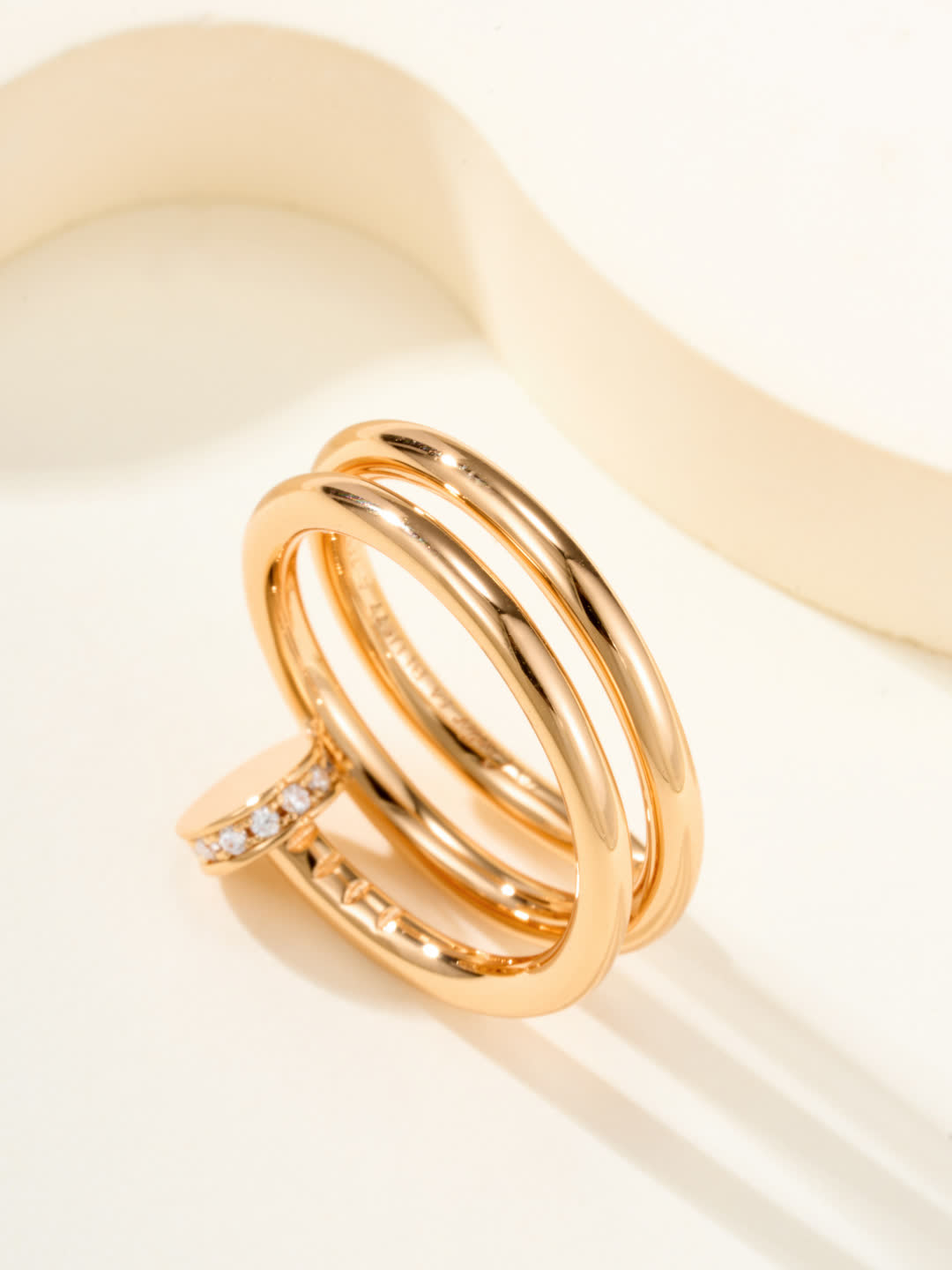 Elegant Gold and Silver Ring Set