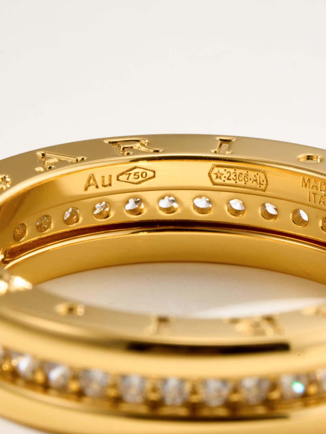 Cartier Elegant Gold and Silver Diamond Ring Set