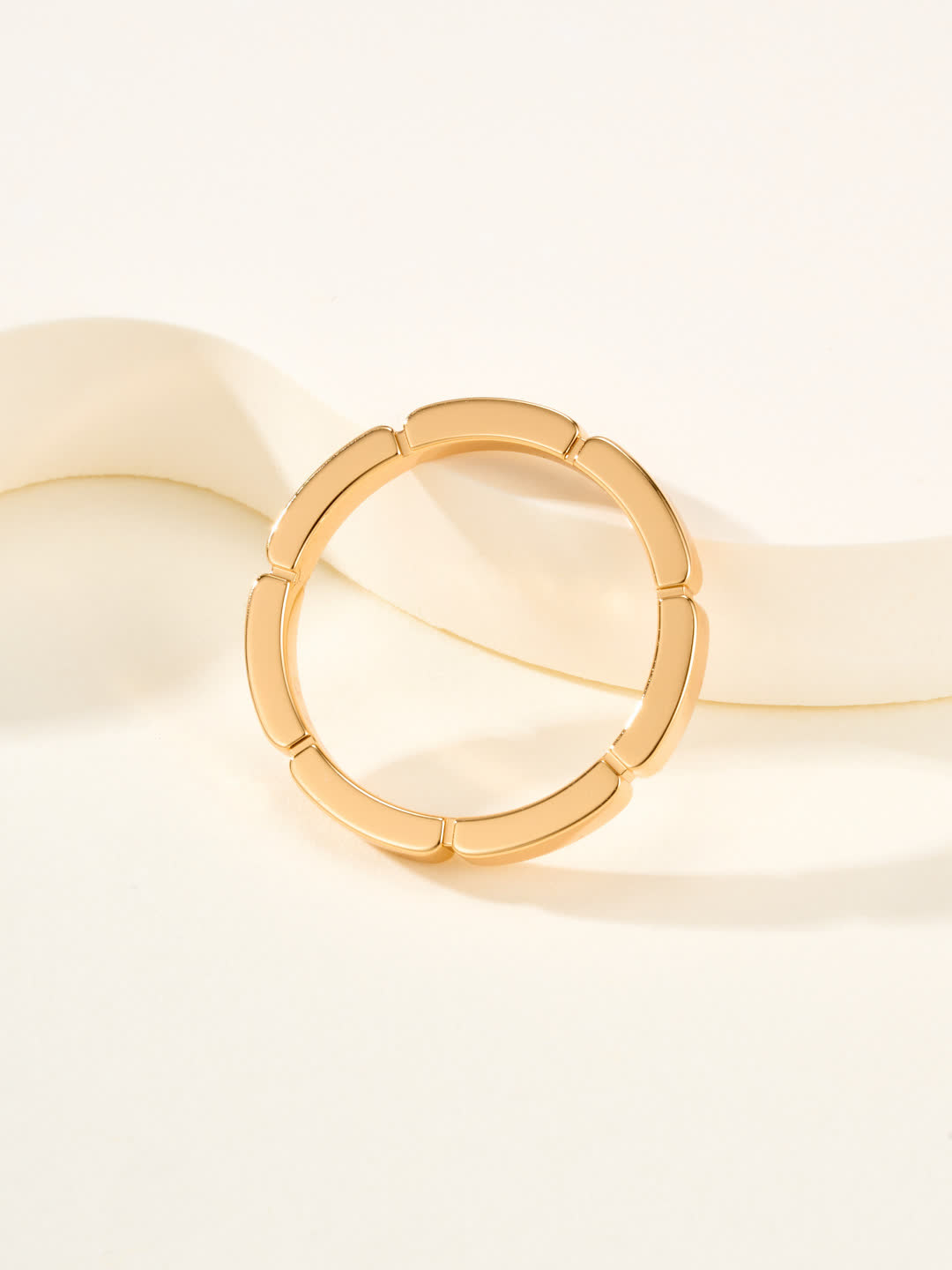 Cartier Elegant Silver and Gold Ring Set with Diamonds