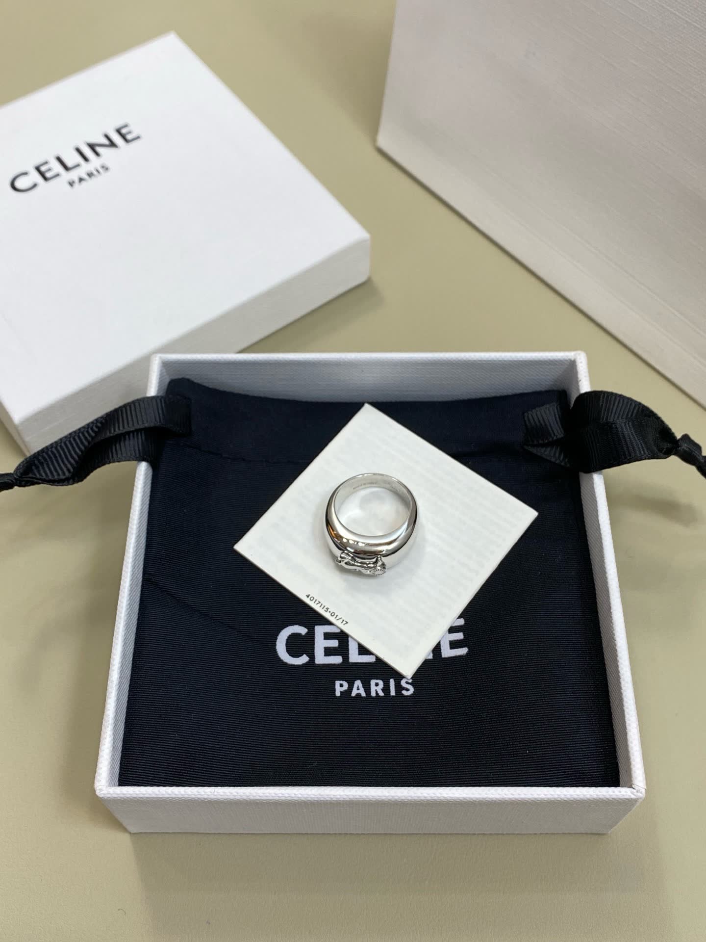 Celine Paris Silver Ring