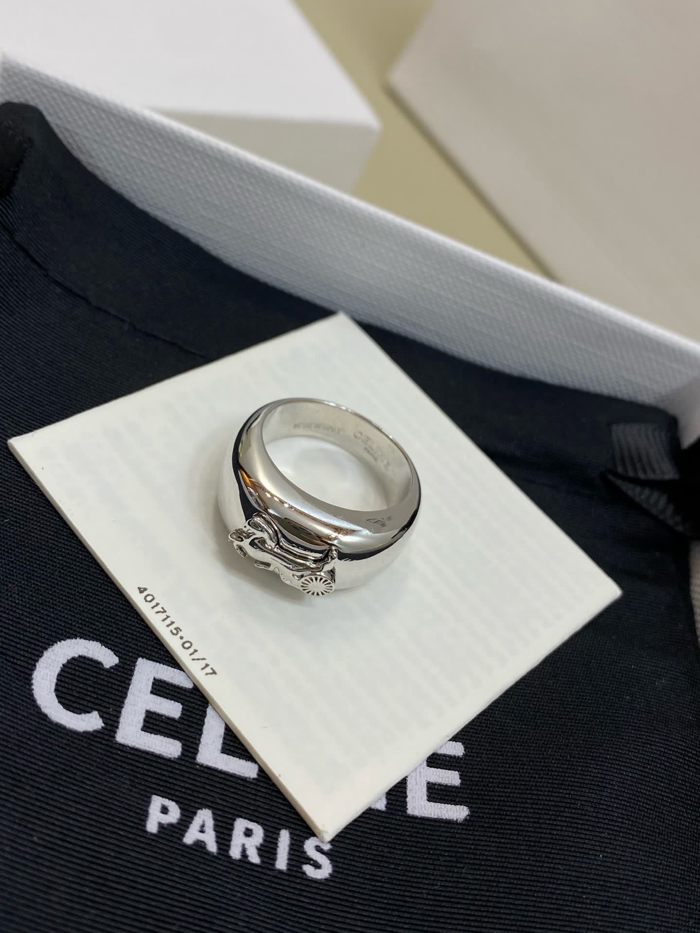 Celine Paris Silver Ring