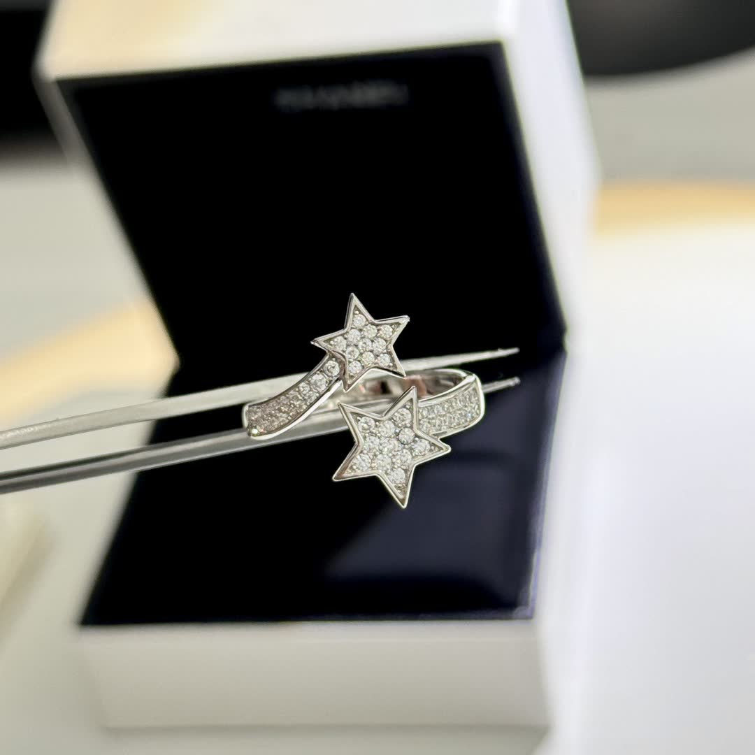 Chanel Silver Star Ring