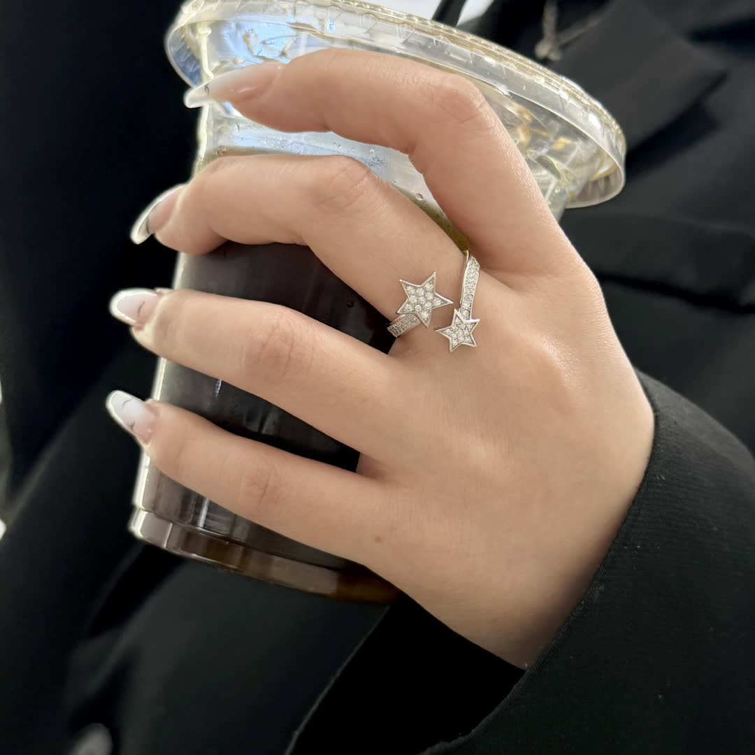 Chanel Silver Star Ring