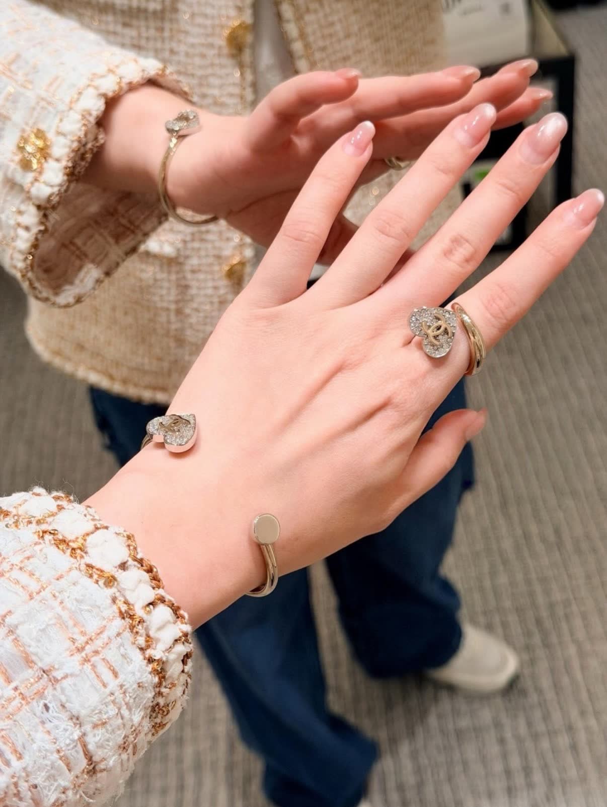 Chanel CC Heart Ring