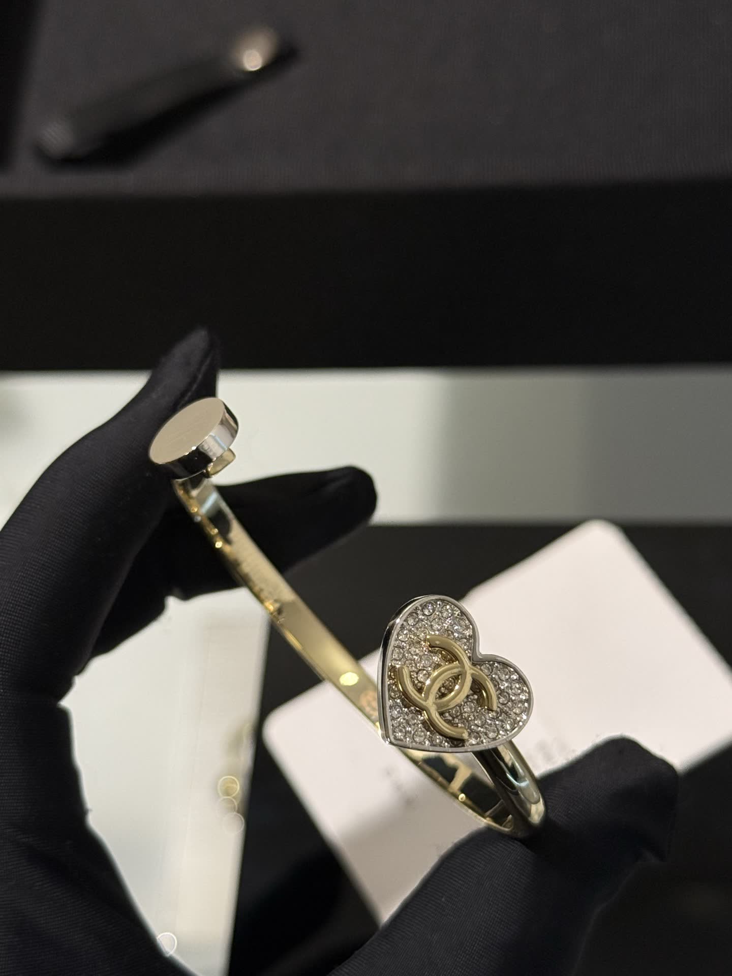 Chanel CC Heart Ring