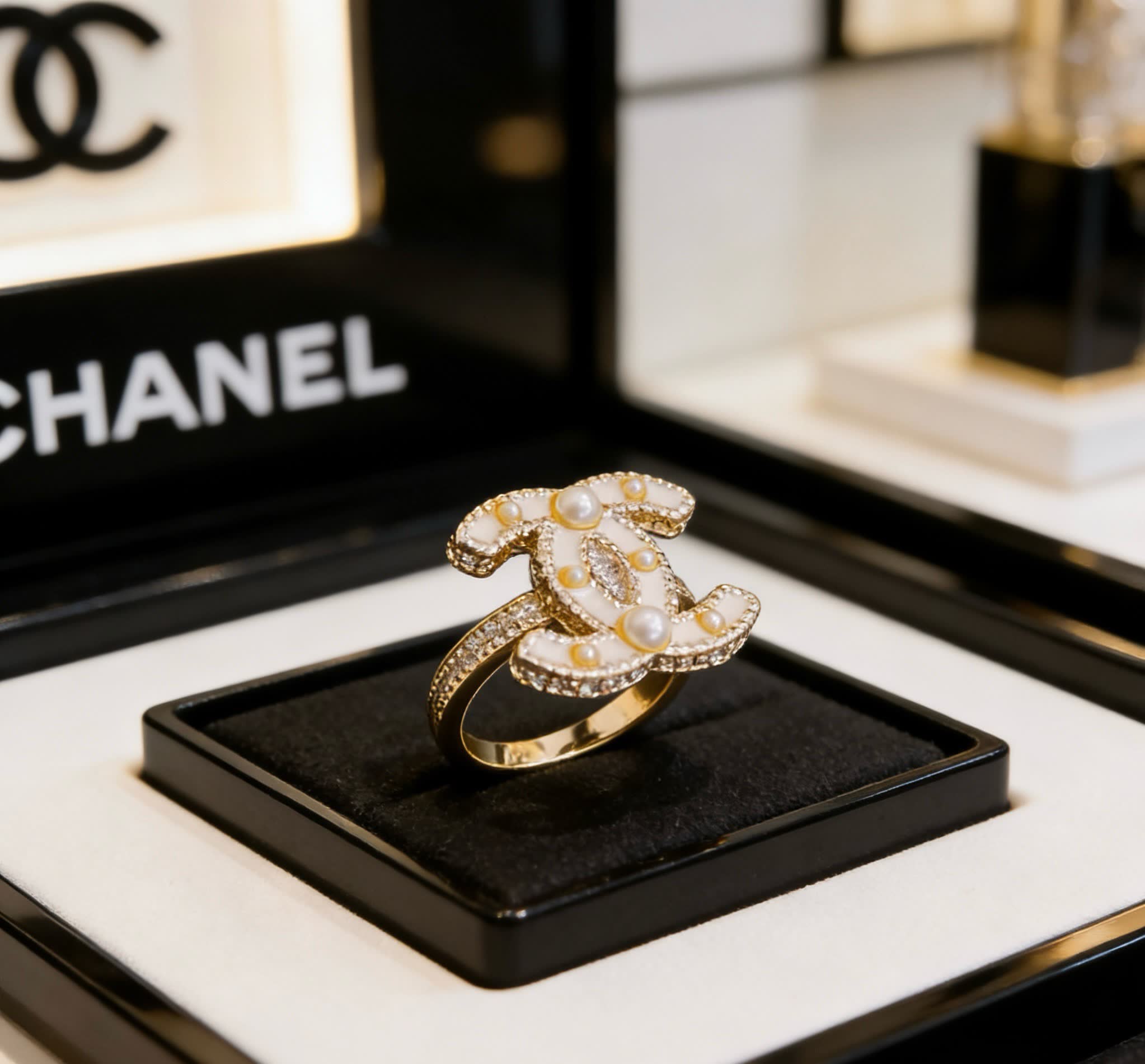 Chanel Pearl Ring