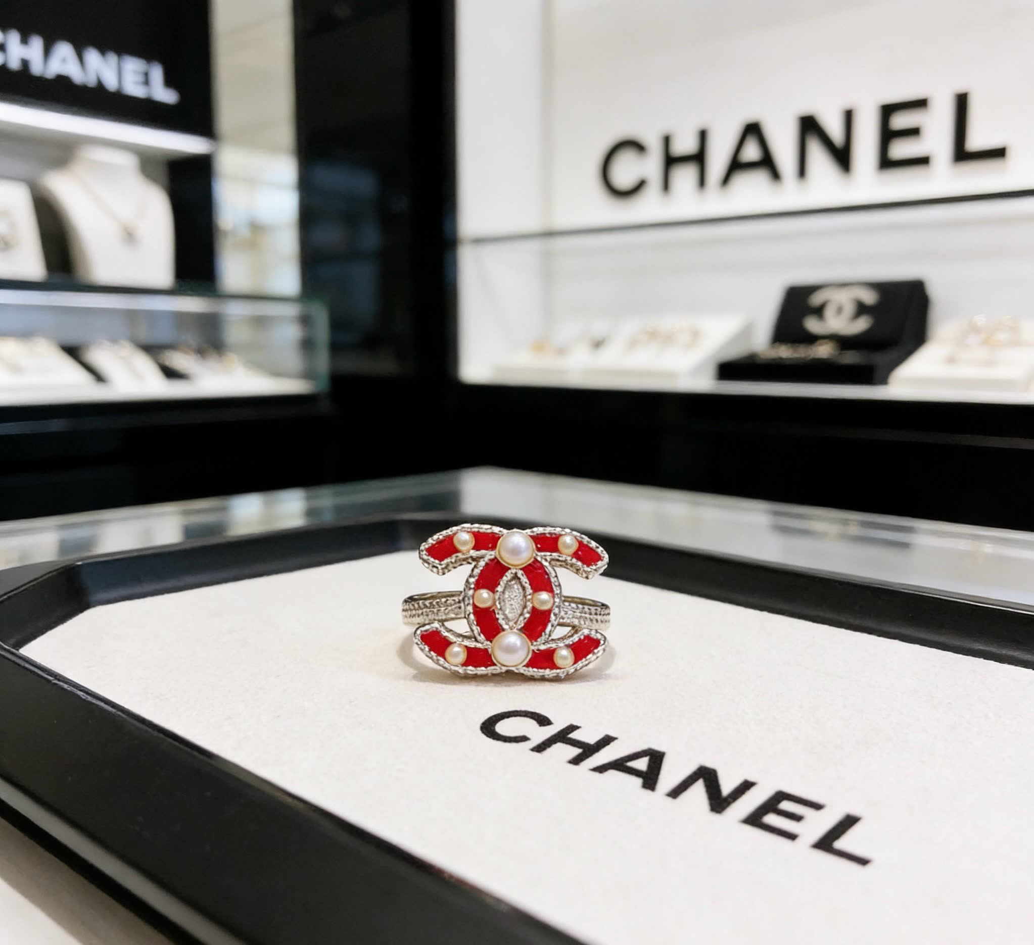 Chanel Pearl Ring
