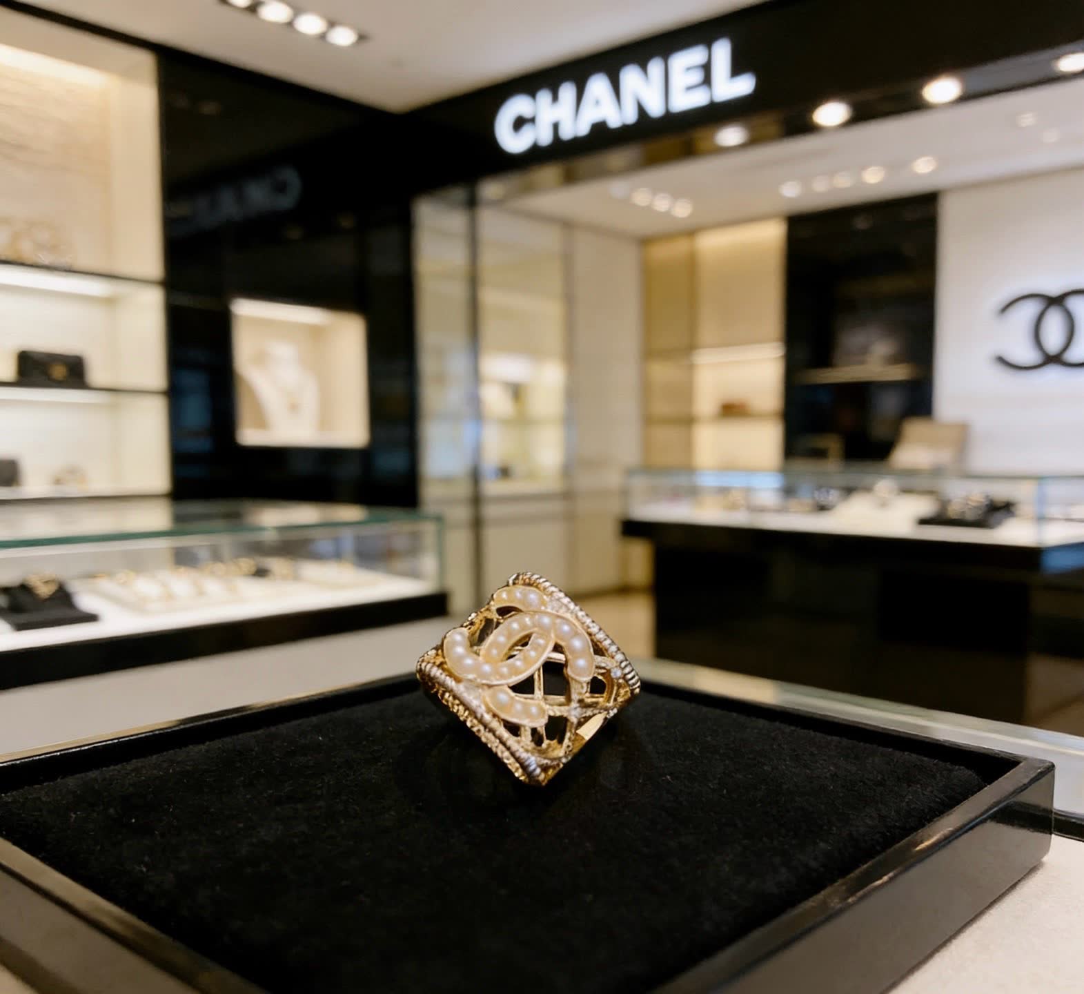 Chanel Pearl Ring