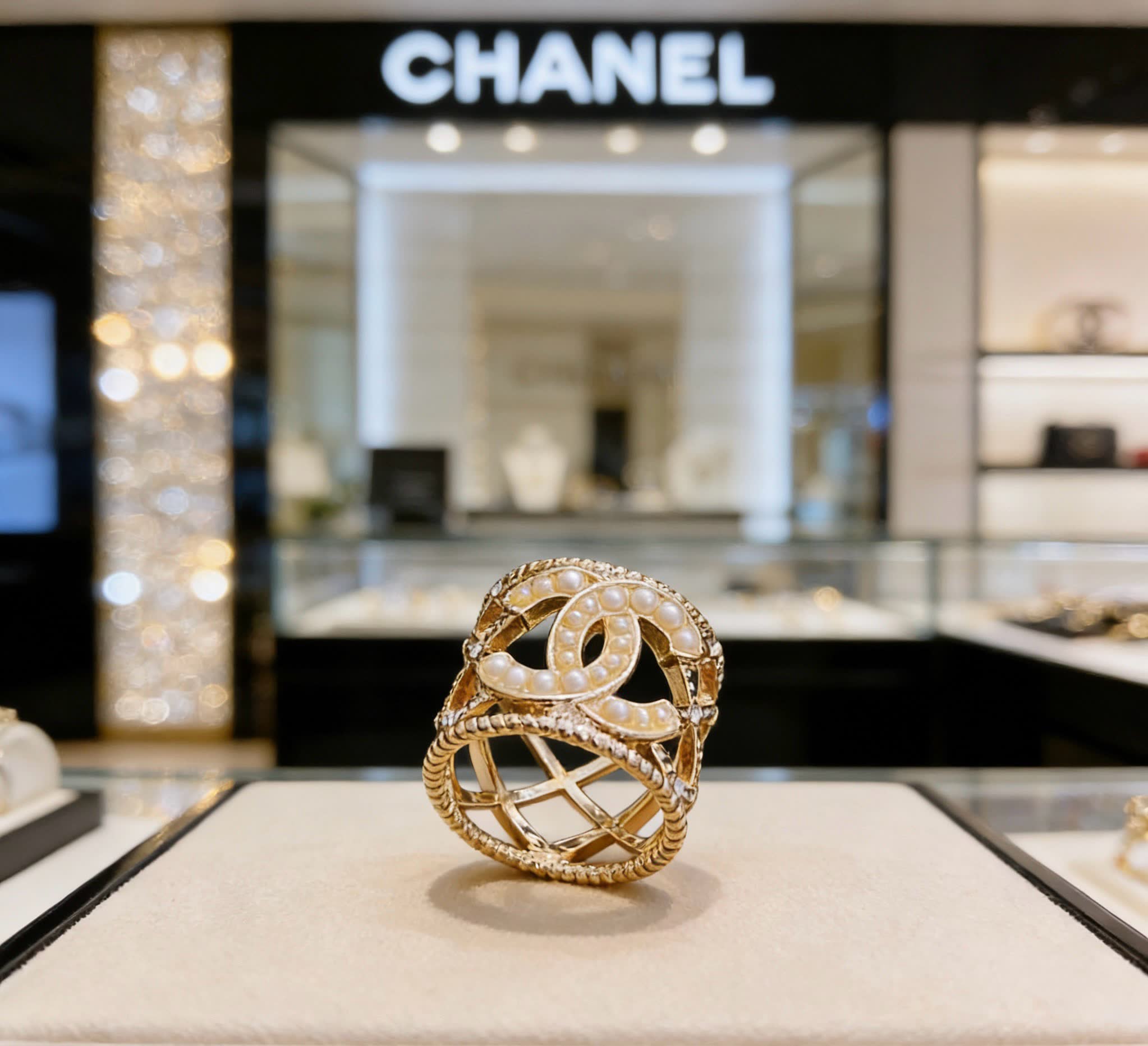 Chanel Pearl Ring