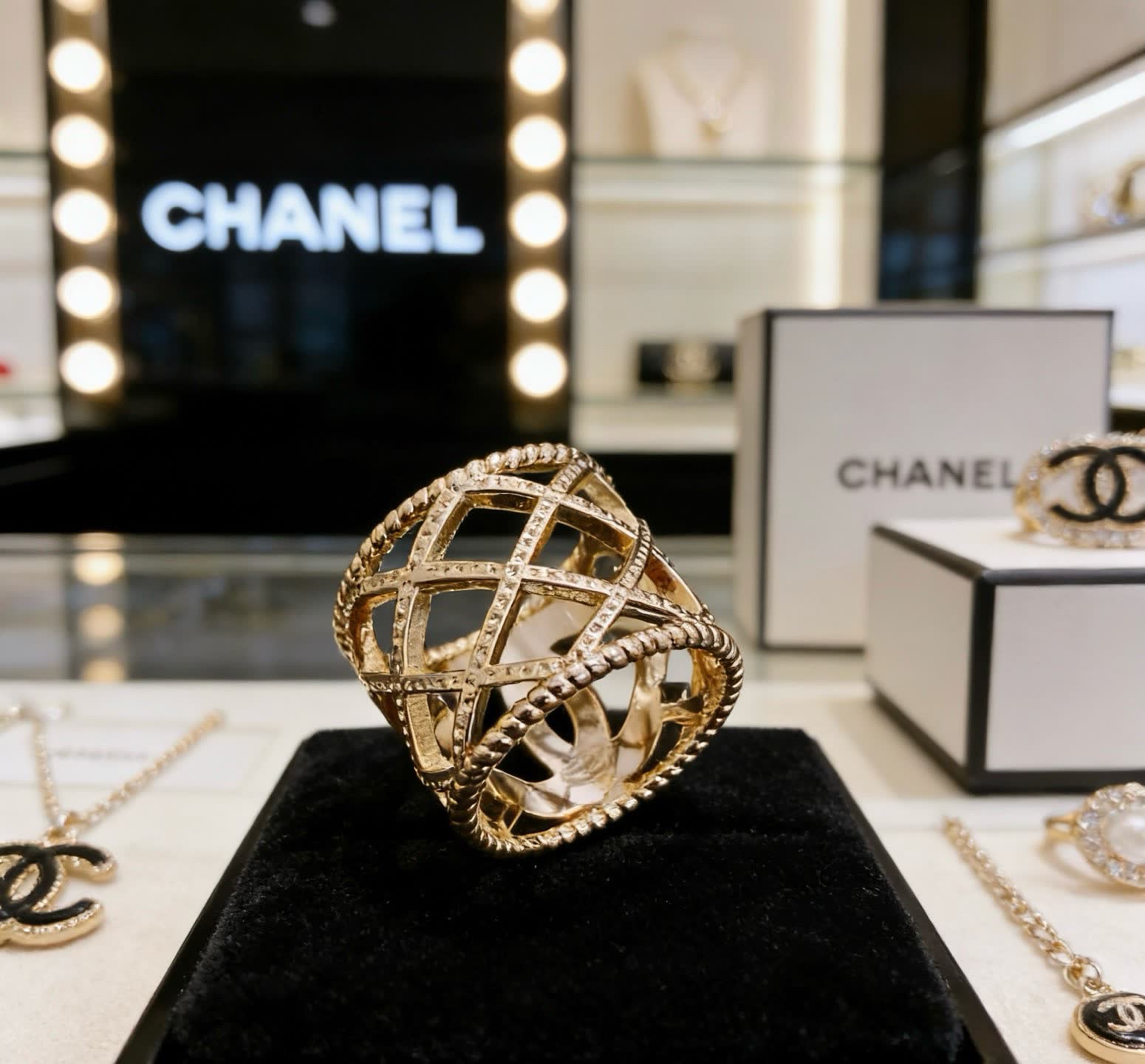 Chanel Pearl Ring