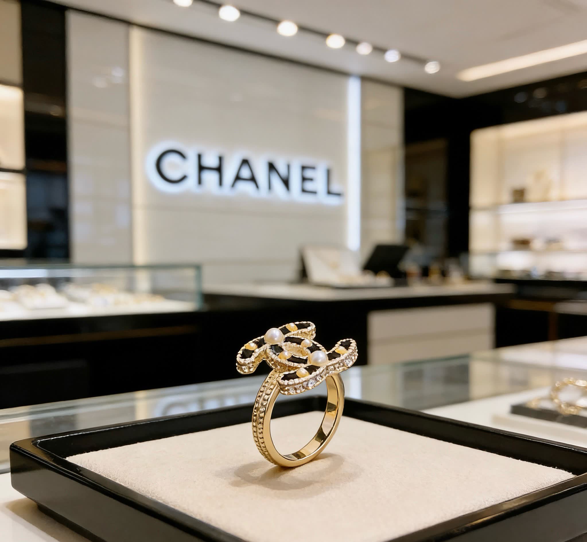 Chanel CC Logo Ring