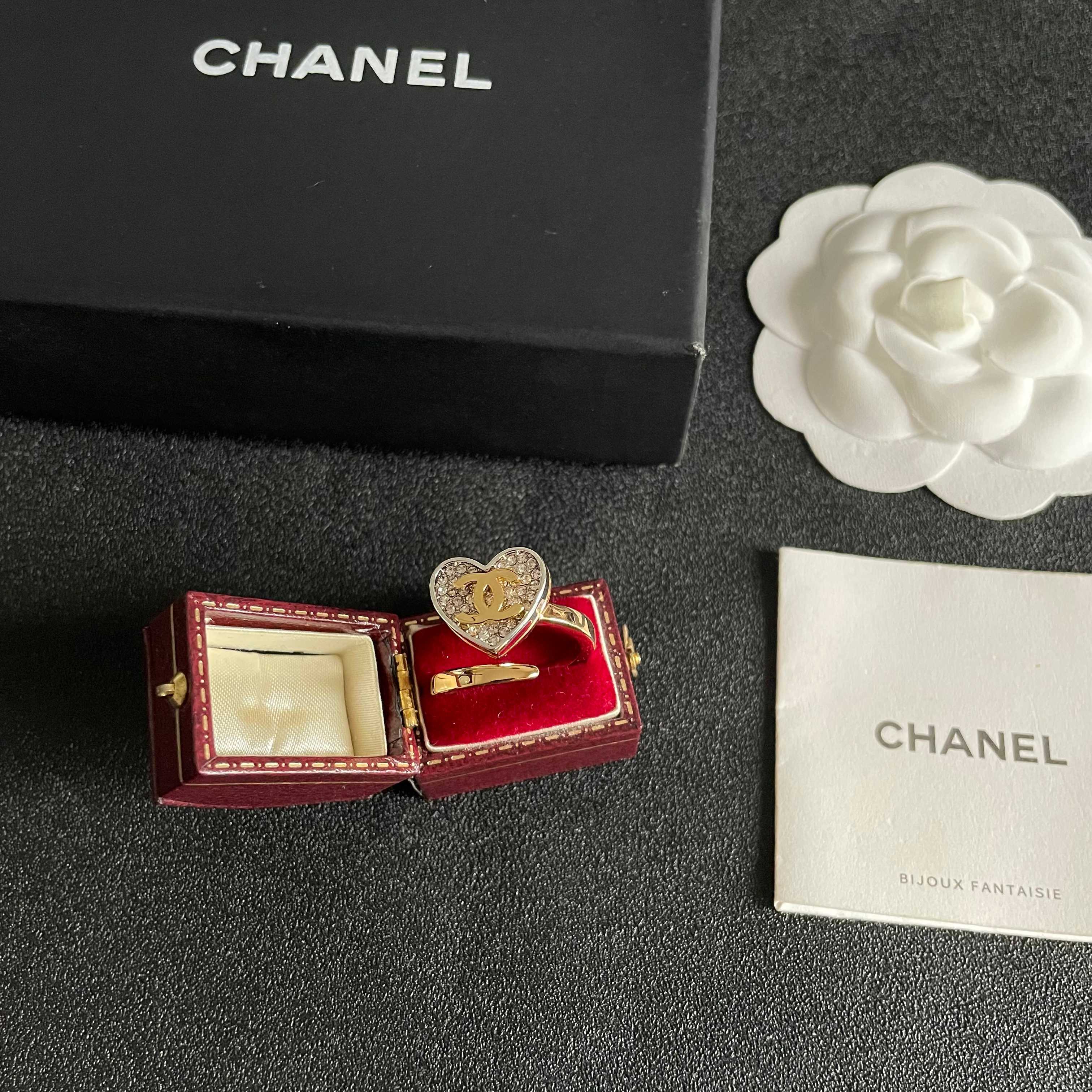 Chanel Heart Ring with Diamonds