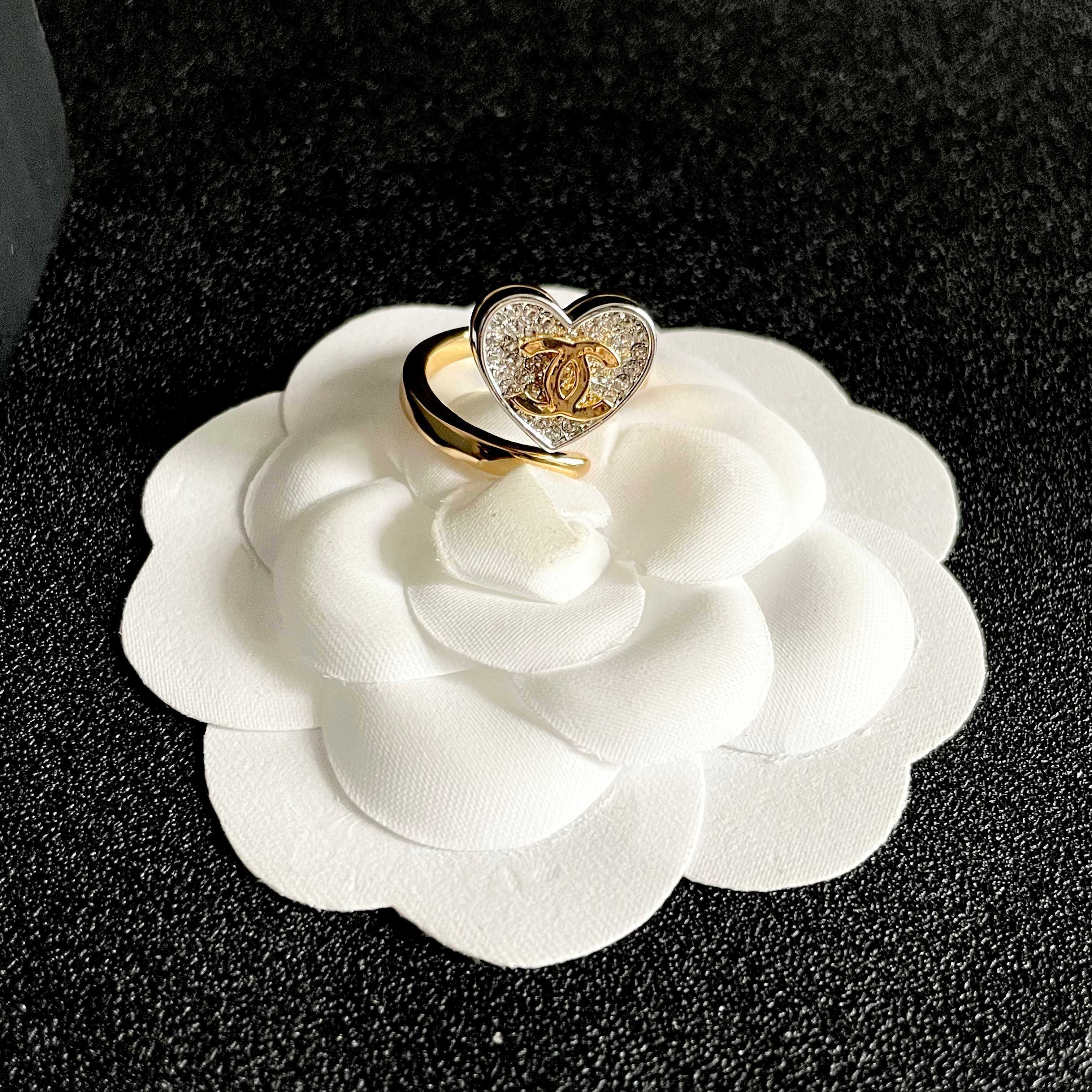 Chanel Heart Ring with Diamonds