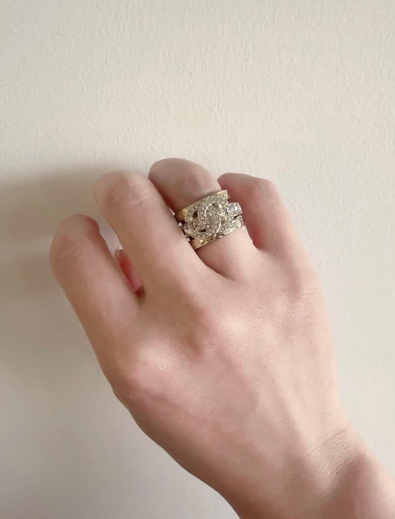 Chanel CC Logo Ring-XJ0393