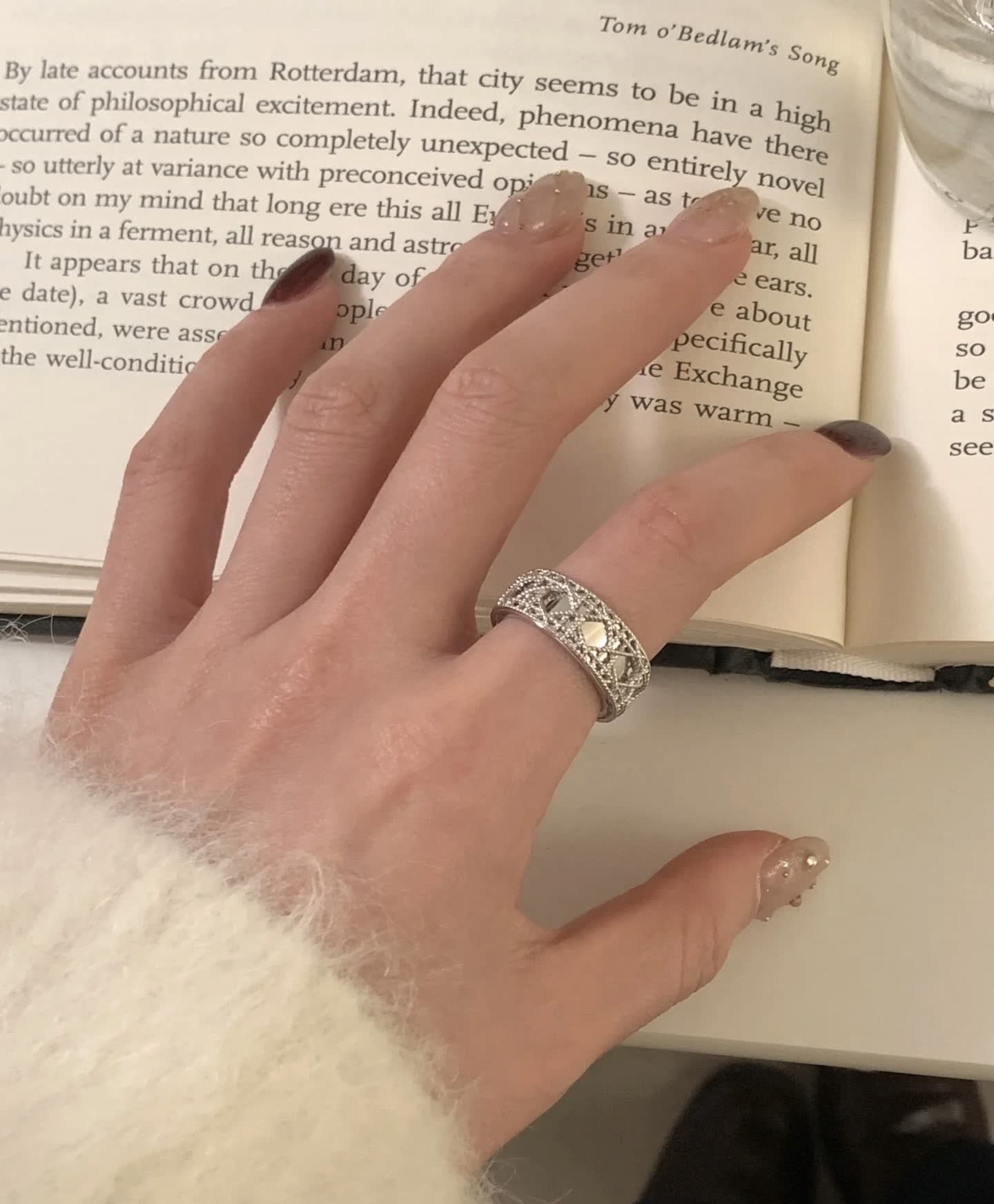 Dior Elegant Filigree Ring Set