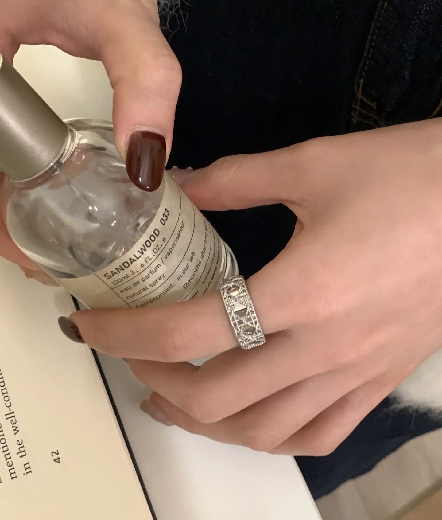 Dior Elegant Filigree Ring Set
