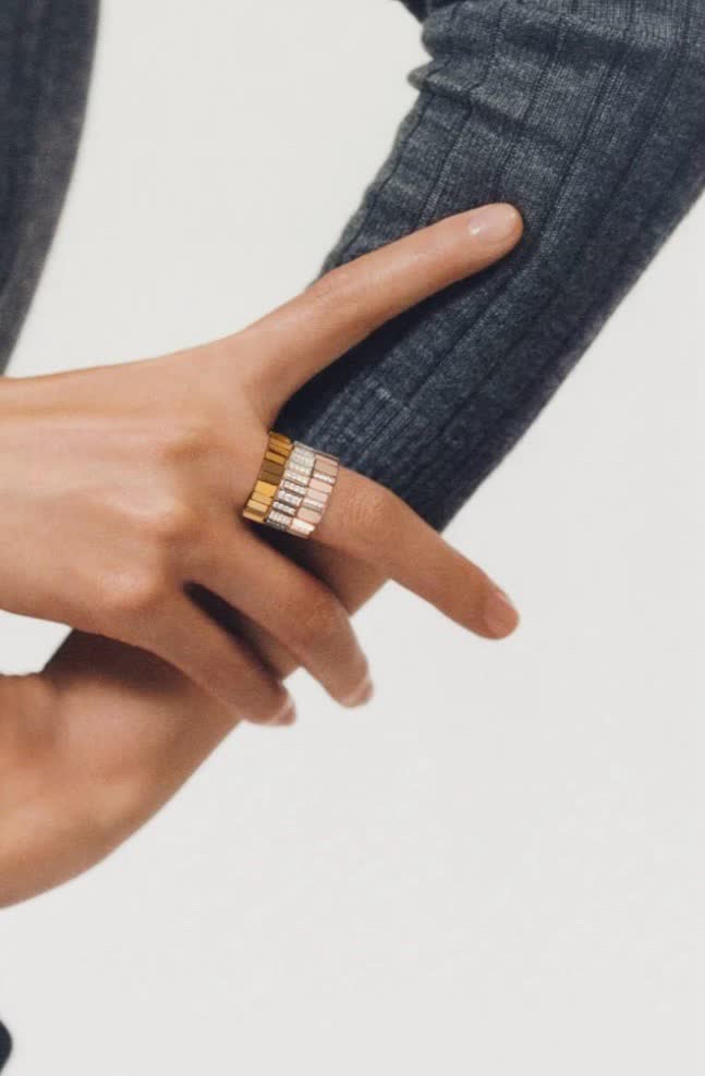 Dior Gold Ring with Diamonds