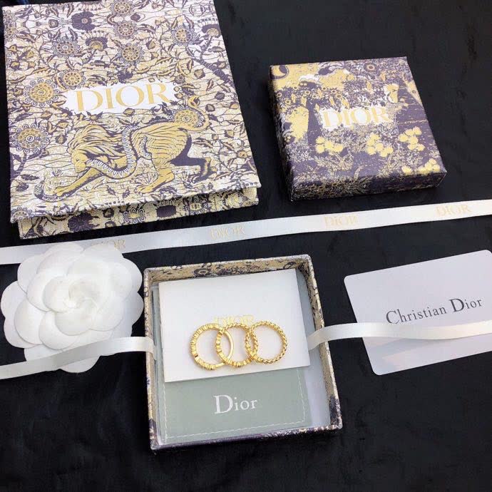 Dior Gold Ring Set