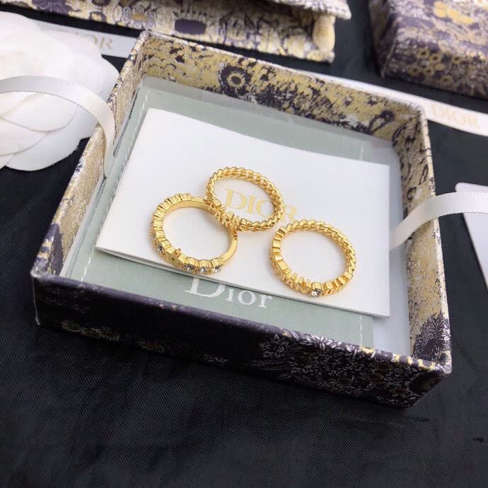 Dior Gold Ring Set