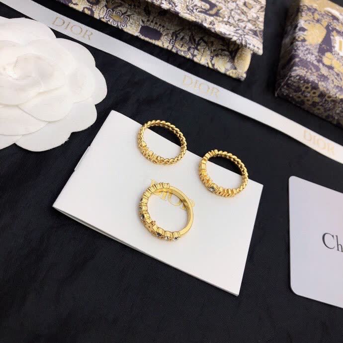 Dior Gold Ring Set