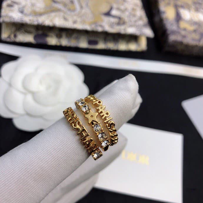 Dior Gold Ring Set