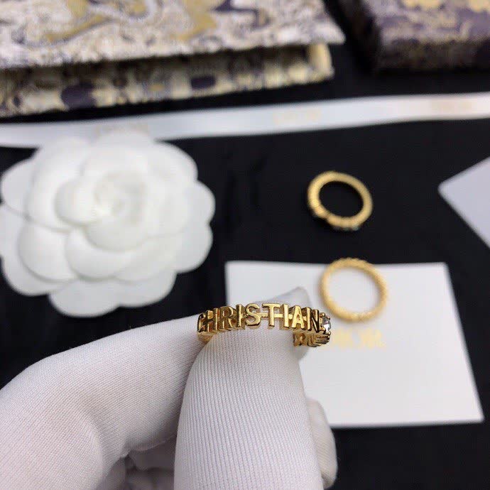 Dior Gold Ring Set
