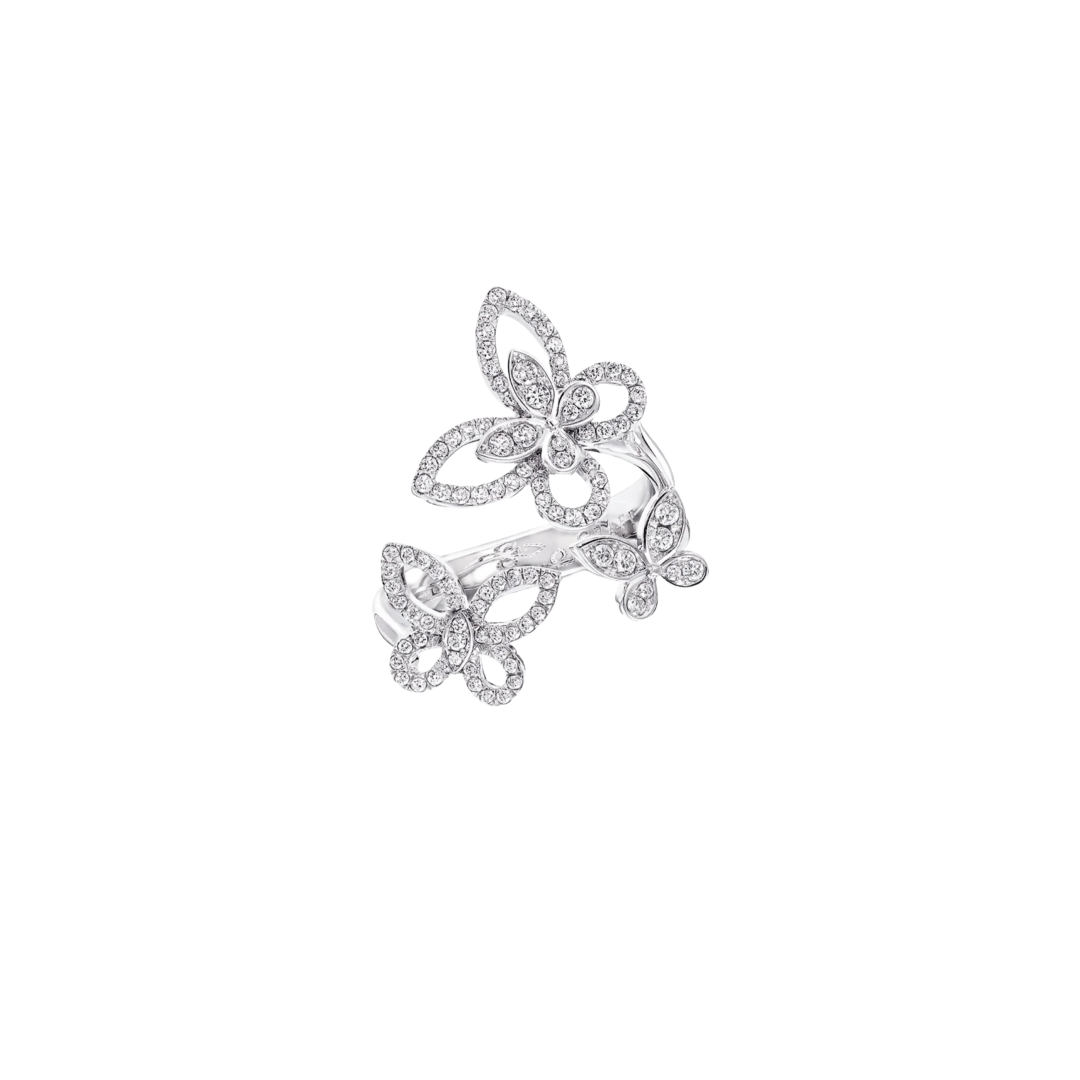 Graff Silver Flower Ring