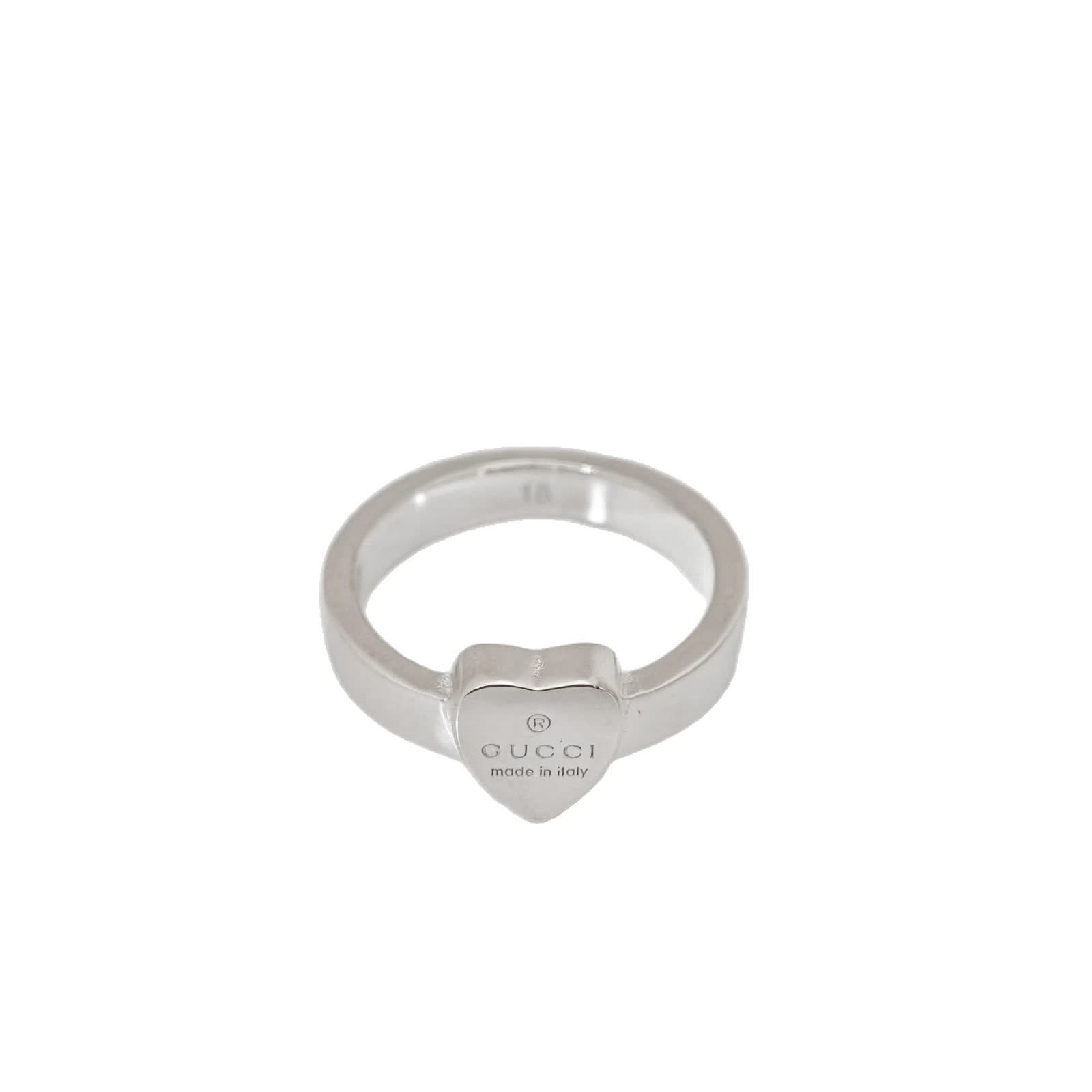 Gucci Silver Heart Ring Gucci Silver Heart Ring