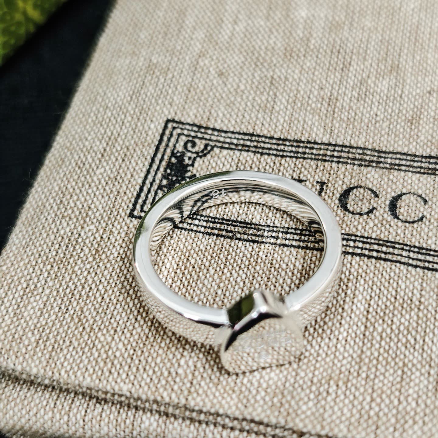 Gucci Silver Heart Ring