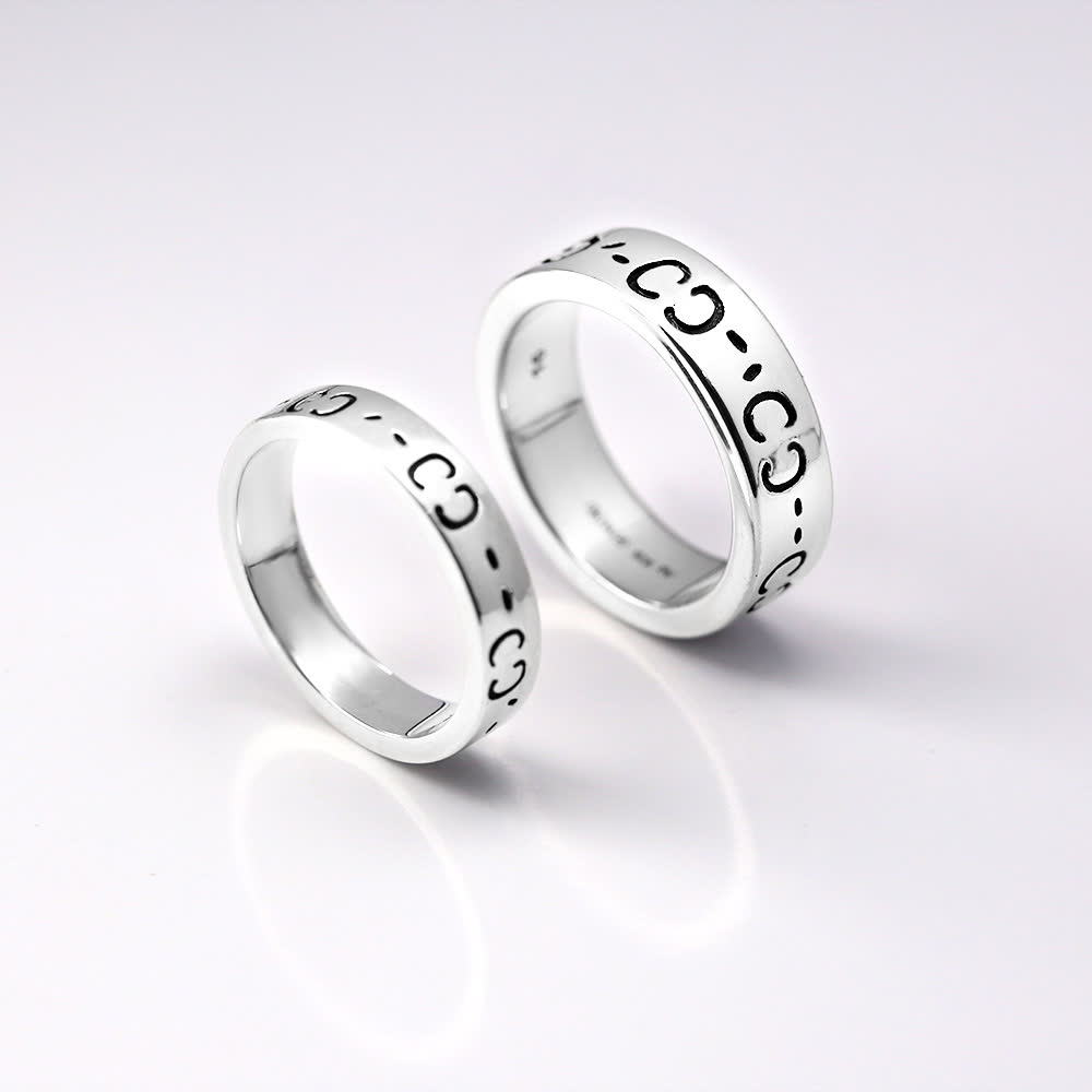 Gucci Silver Ring Set