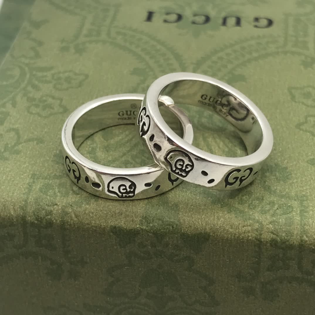 Gucci Silver Skull Ring