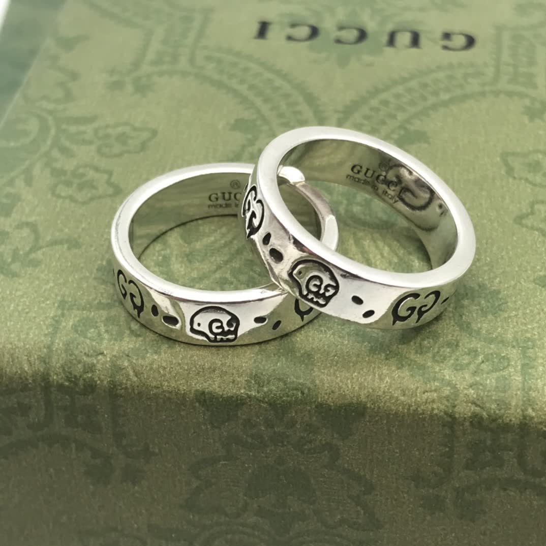 Gucci Silver Skull Ring
