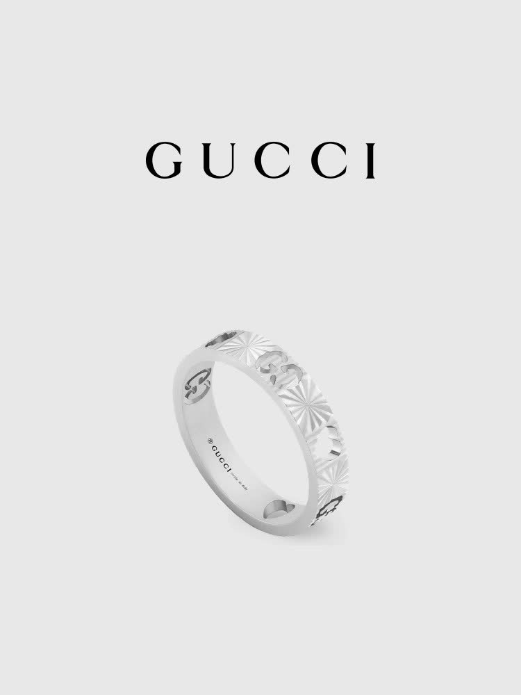 Gucci Silver 'GG' Ring