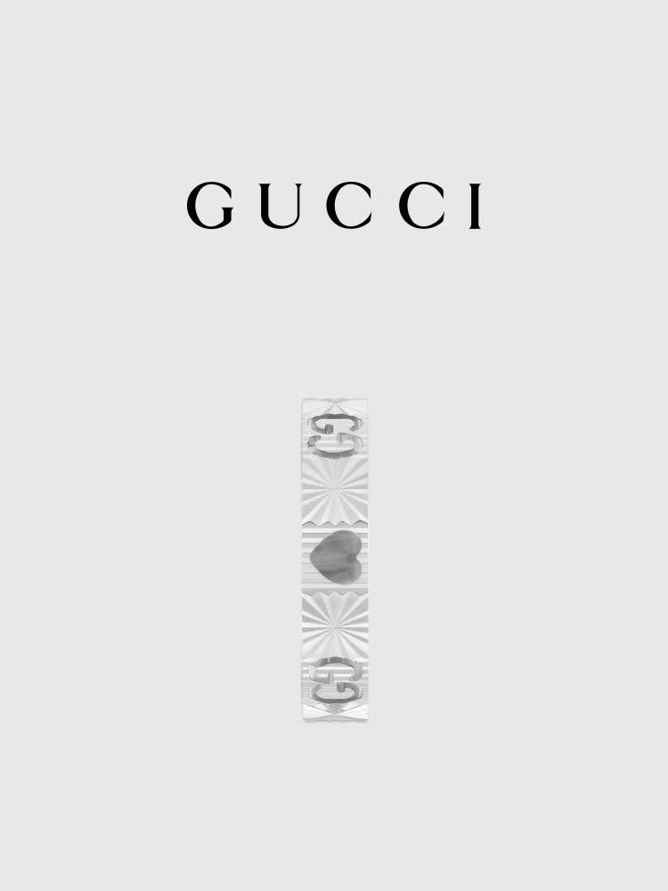 Gucci Silver 'GG' Ring
