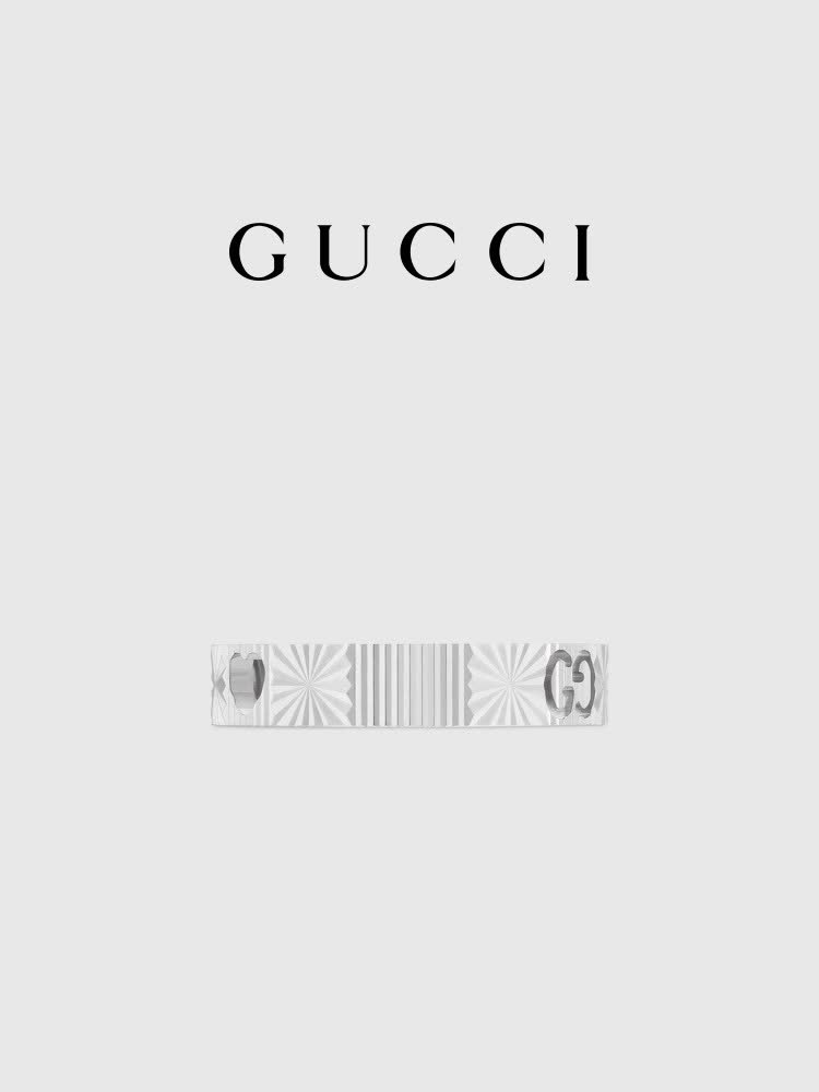 Gucci Silver 'GG' Ring