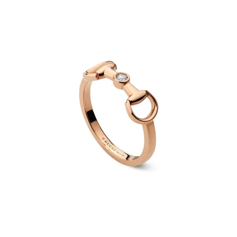 Gucci Rose Gold Horsebit Ring Gucci Rose Gold Horsebit Ring