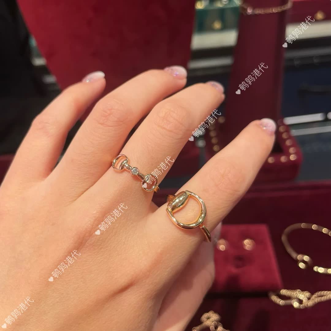 Gucci Rose Gold Horsebit Ring