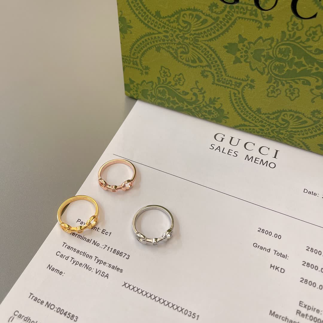 Gucci Rose Gold Horsebit Ring