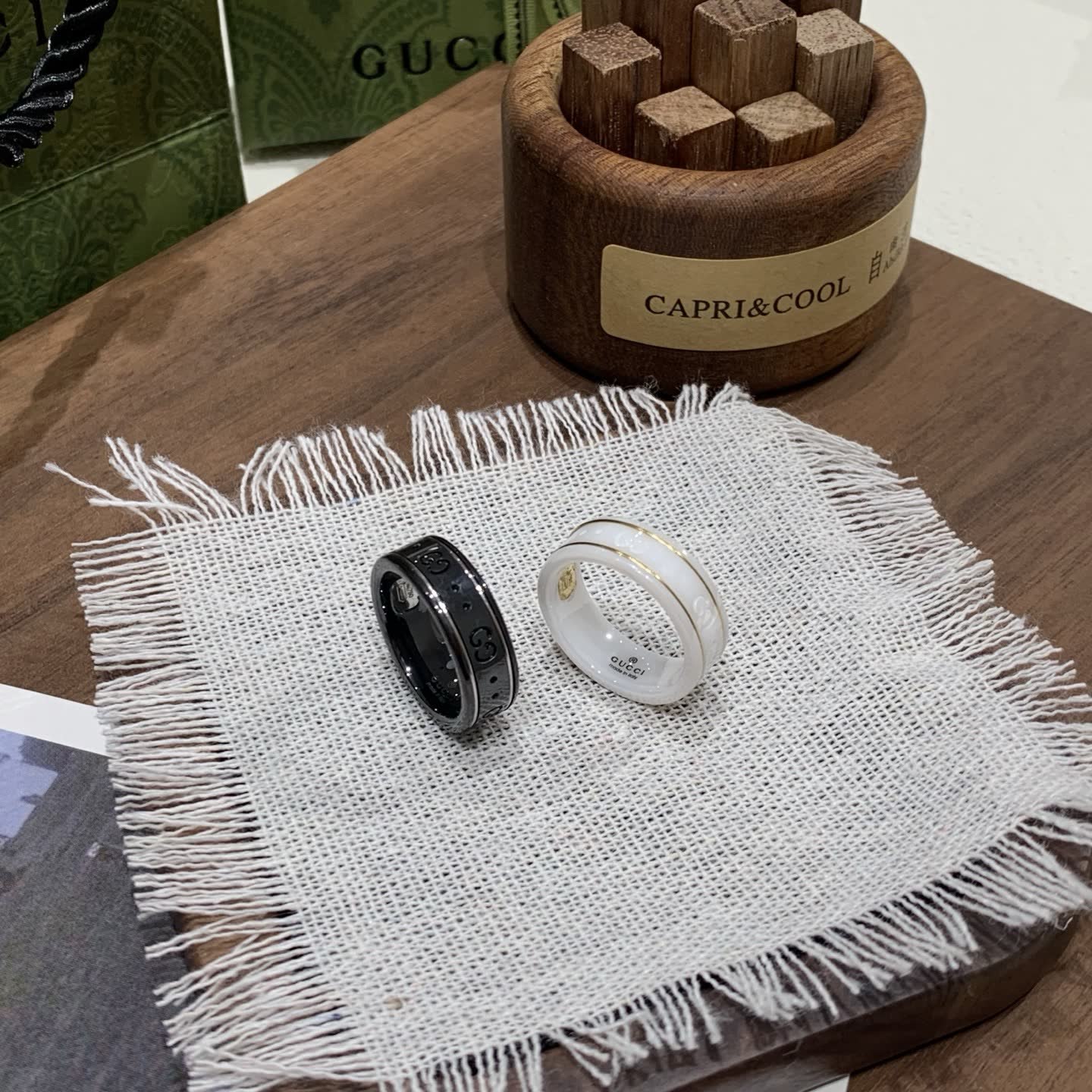 Gucci Black Ring