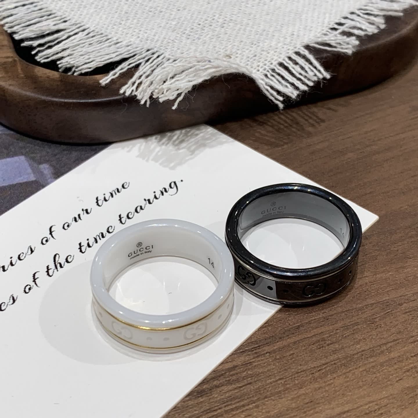 Gucci Black Ring
